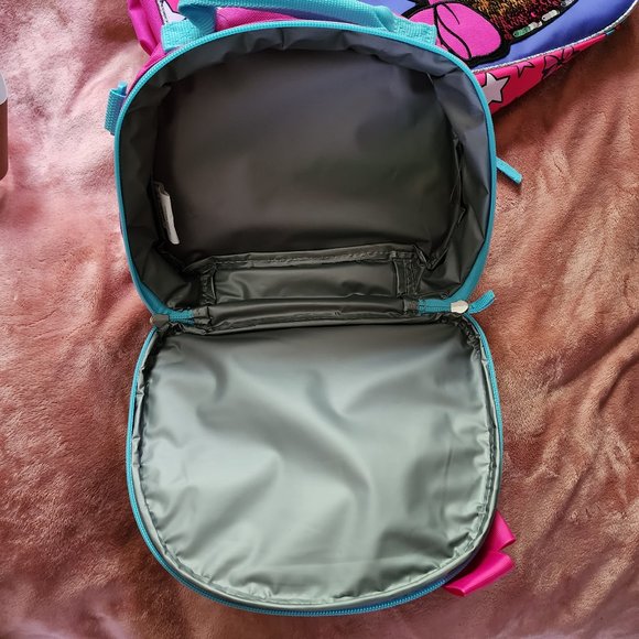 Girls Jojo Siwa Rainbow Sequined Full Size Backpack & Lunchbox Bag Set NWT - Picture 8 of 16